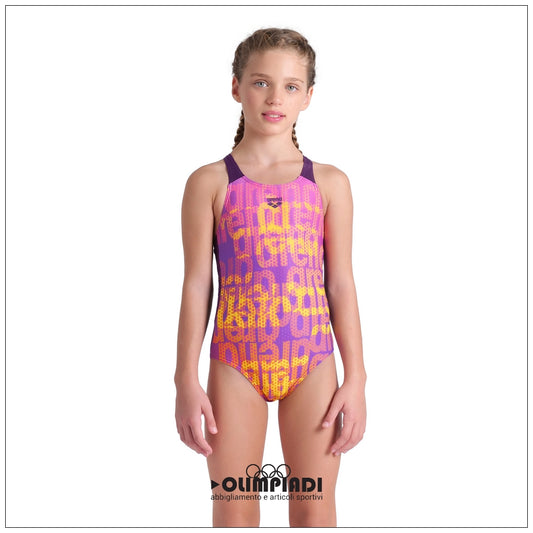 Costume Intero Bambina Arena Multi Colours V Back - 009007-909