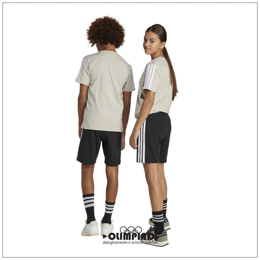 Pantaloncini Bambino Ragazzo Adidas 3-Stripes Knit Shorts - JE0310