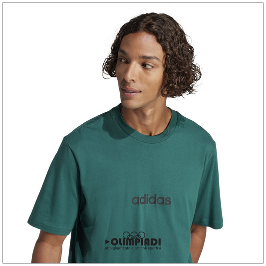 T-Shirt Uomo Adidas Linear Single Jersey - JE8997 | Verde