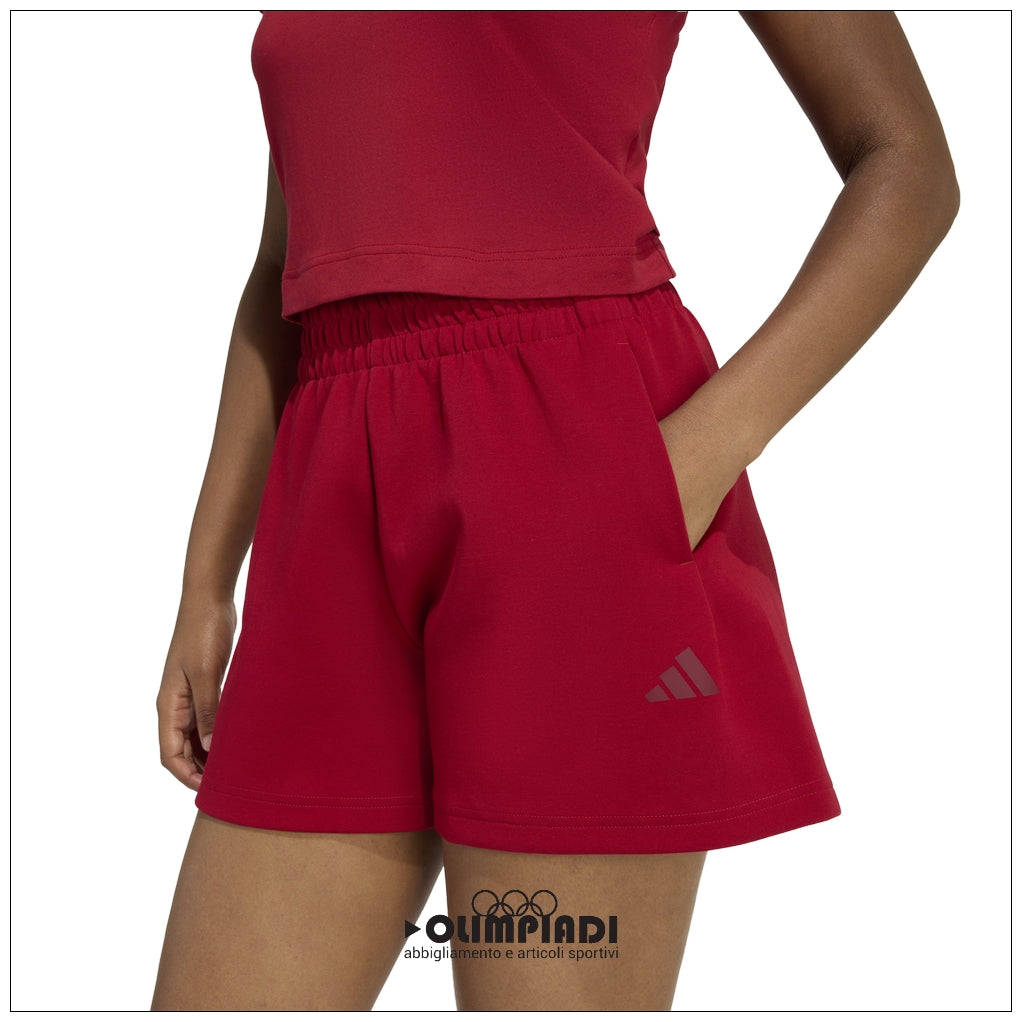 Pantaloncini Donna Adidas Sportswear Shorts - KD7707 | Rosso