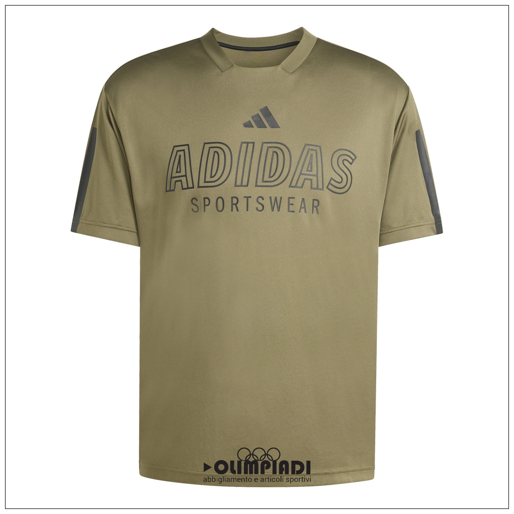 T-Shirt Uomo Adidas Tiro Wordmark - KB1598 | Verde Oliva