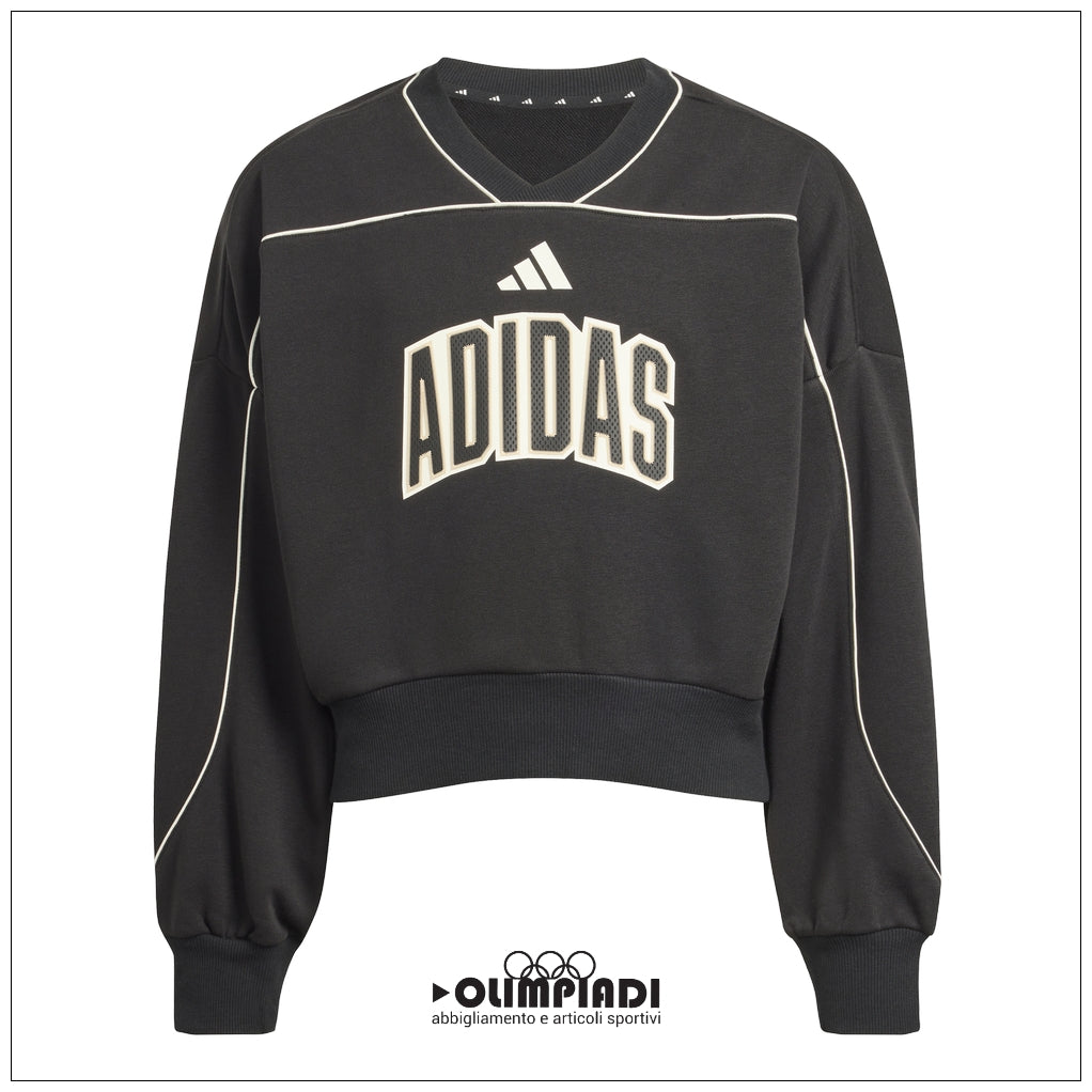 Felpa Ragazza Adidas Studio - KB7029 | Nero