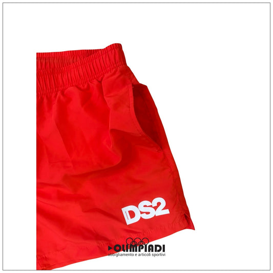 Costume Boxer Mare Uomo DS2 Rosso - SS26B01-ROSSO