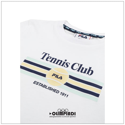 T-shirt Junior Fila Coltano Bianca - FAK0486-10001