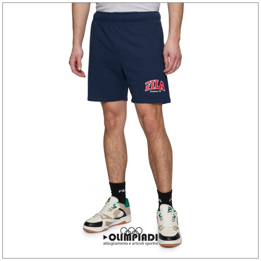 Bermuda Felpa Uomo Fila Landen Blu Navy - FAM0881-50004
