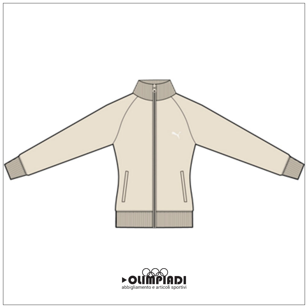 Giacca Tuta Donna Puma ESS Slim Track Jacket Beige - 634323-87
