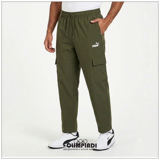 Pantaloni Cargo Uomo Puma ESS Woven Verdi - 682663-81