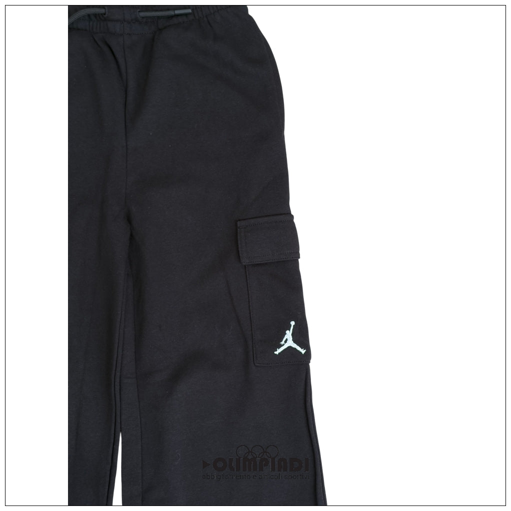 Pantaloni Cargo Ragazza Jordan Brooklyn French Terry Neri - 45F143-023