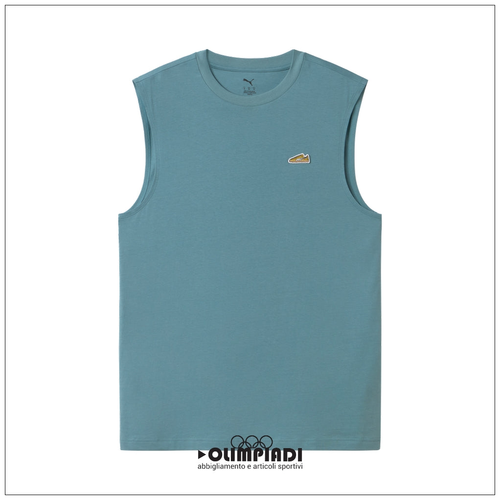 Canotta Uomo Puma Graphic Tank Turchese - 695407-46