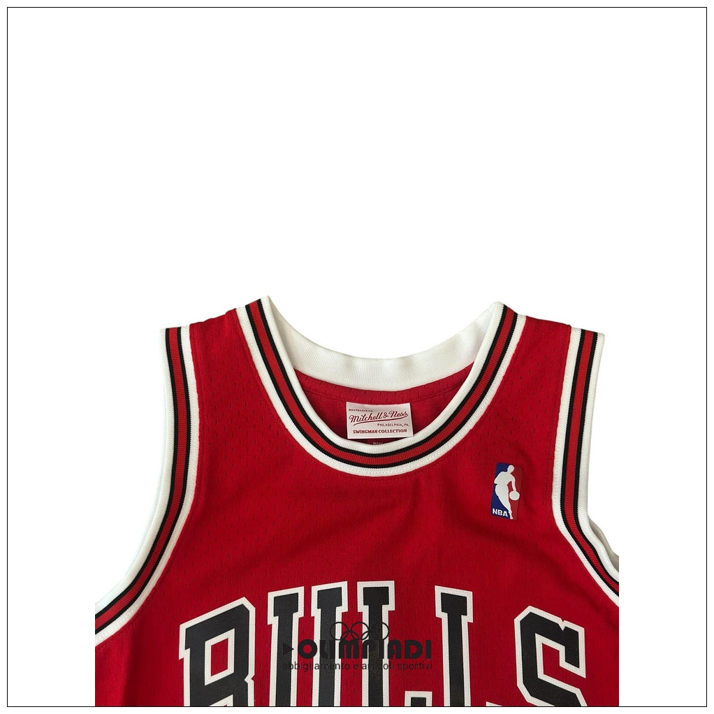 Canotta Basket Uomo Mitchell & Ness Chicago Bulls Dennis Rodman 1997 Rossa