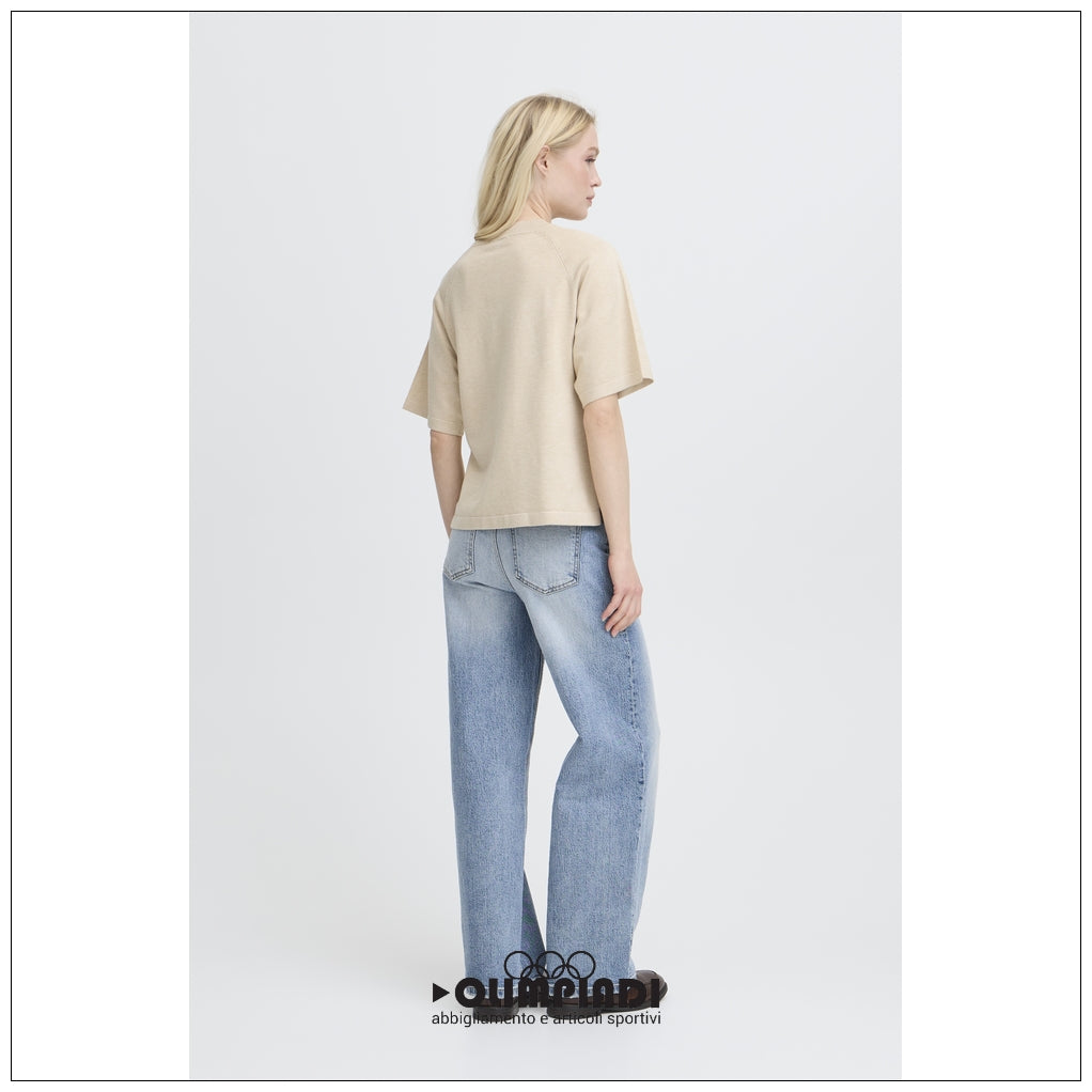 Maglia Donna b.young Bymmorla SS Beige Melange - 20818475
