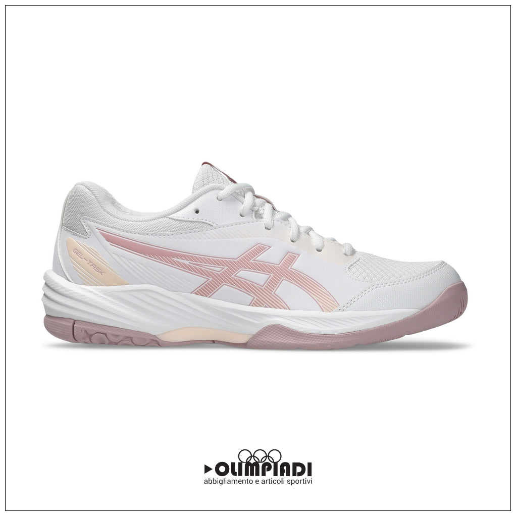 Scarpe Pallavolo Donna Asics Gel-Task 4 Bianche e Rosa - 1072A106-105
