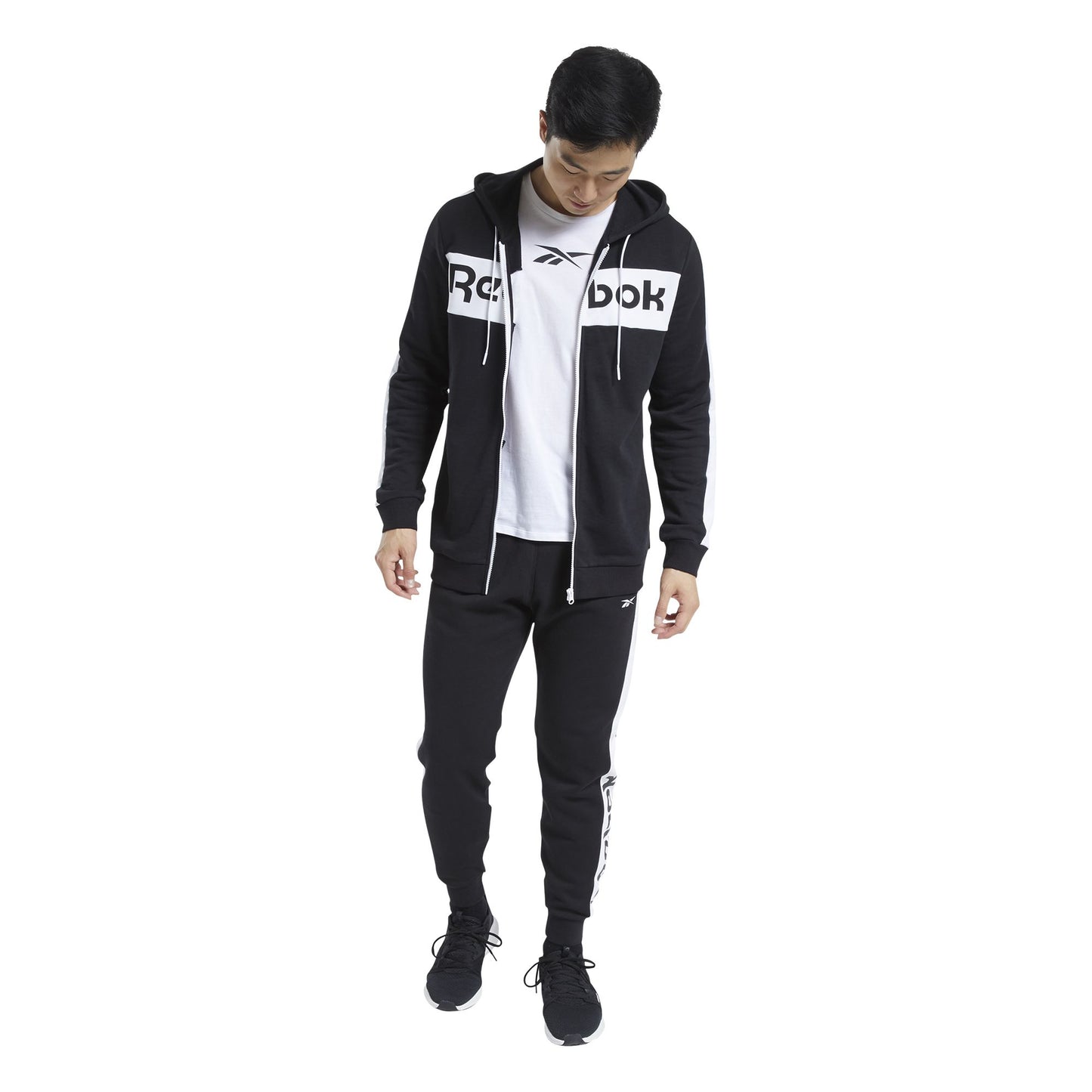 FELPA ZIP C/C REEBOK