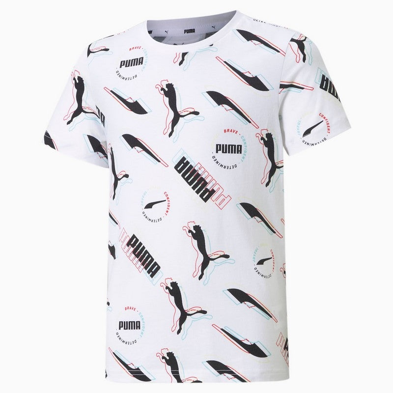 T SHIRT ALPHA AOP JR PUMA