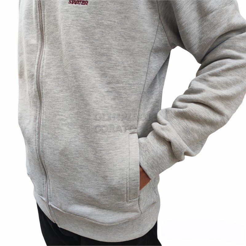 FELPA ZIP U STARTER GRIGIO