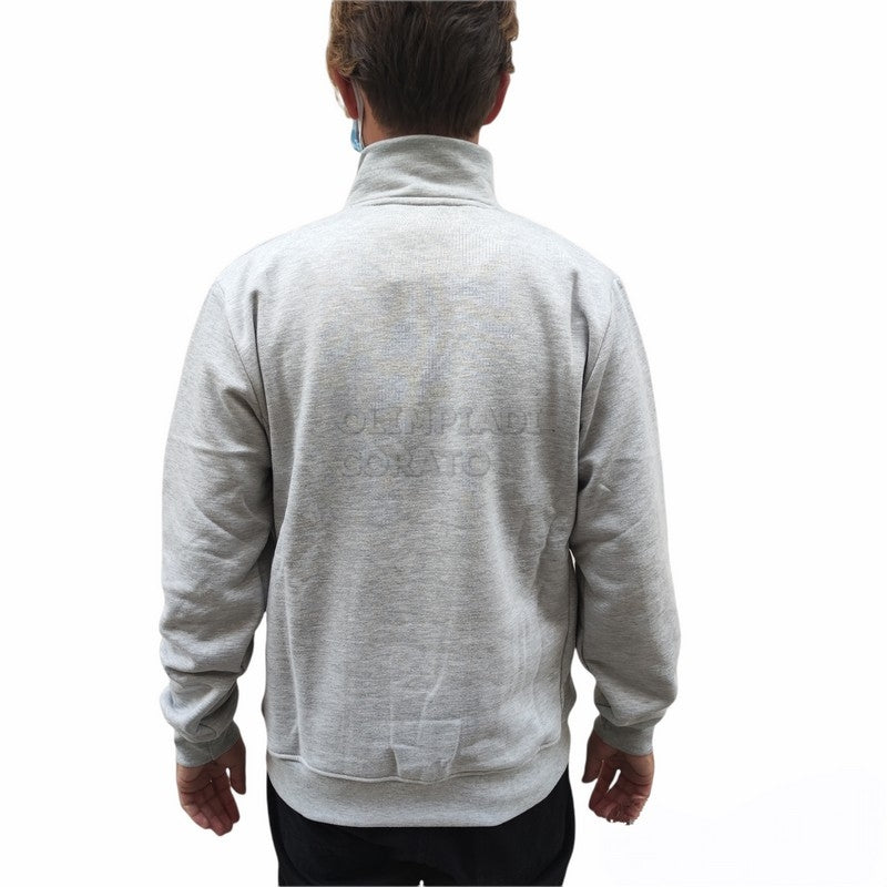 FELPA ZIP U STARTER GRIGIO