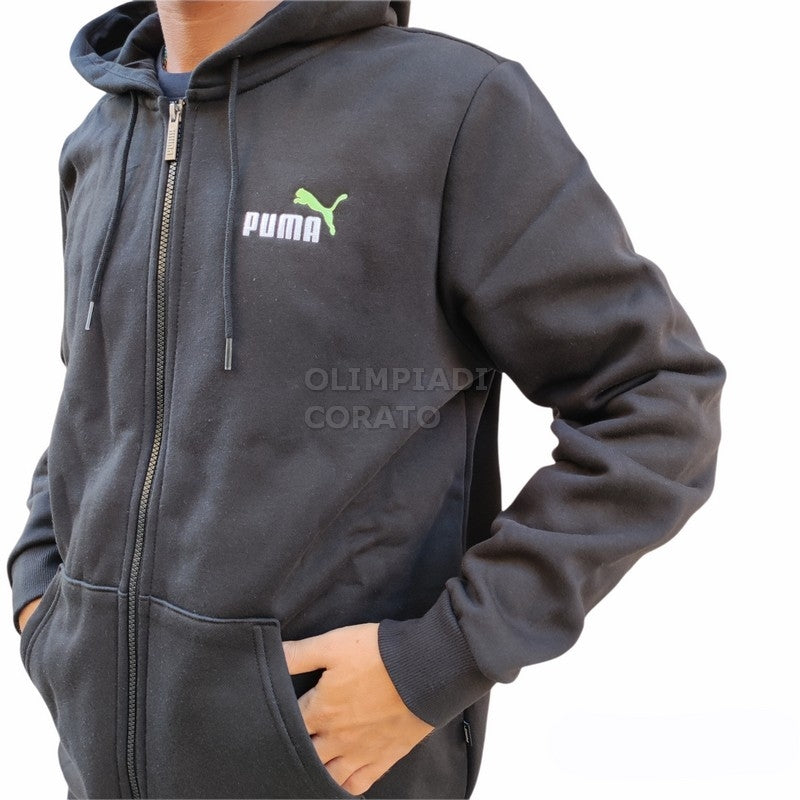 FELPA ZIP CAPPUCCIO PUMA U
