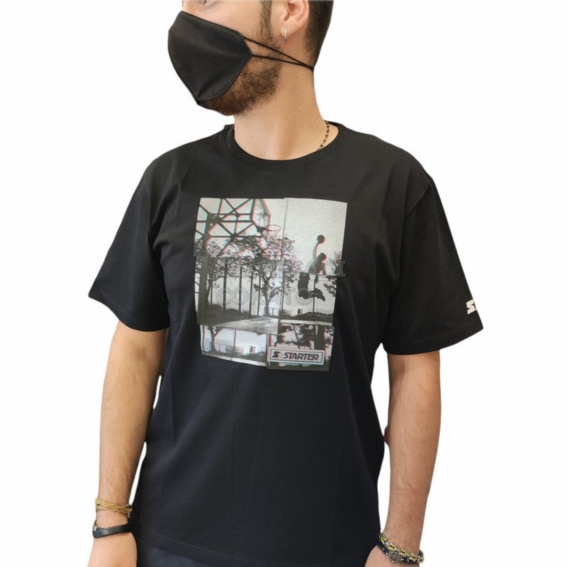 T SHIRT MM UOMO STARTER NERO