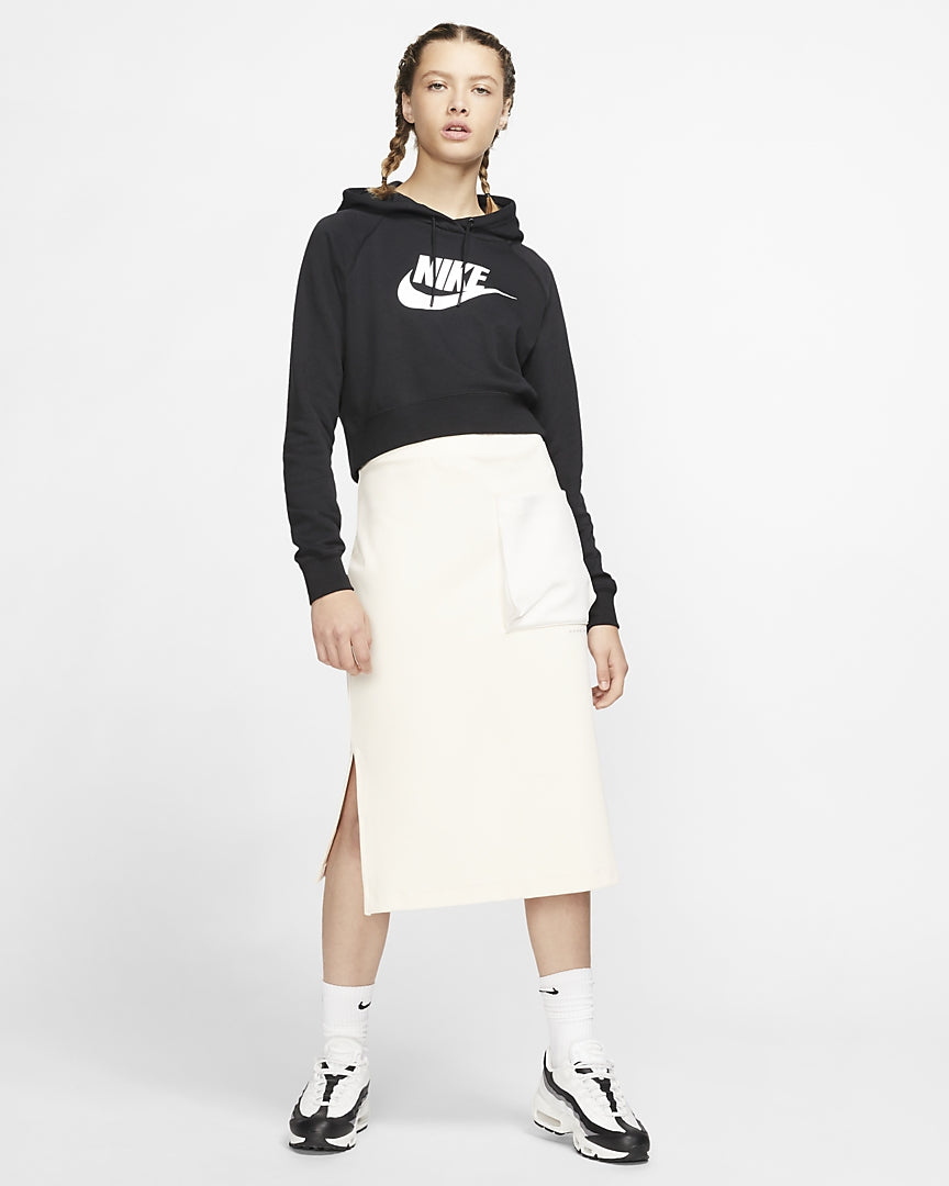 FELPA CAPPUCCIO CROP NIKE W