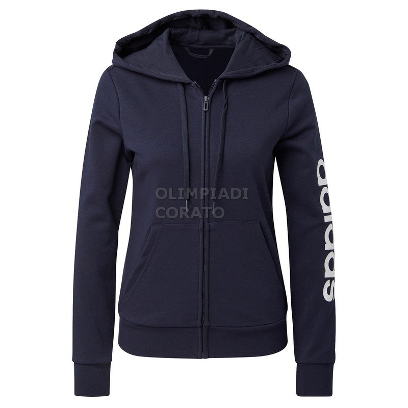 FELPA ZIP CAPPUCCIO W ADIDAS