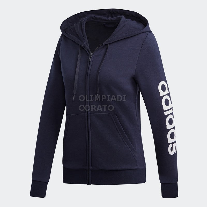 FELPA ZIP CAPPUCCIO W ADIDAS