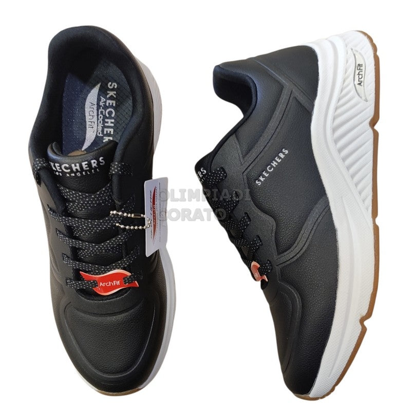 SKECHERS ARCH FIT NERO PELLE