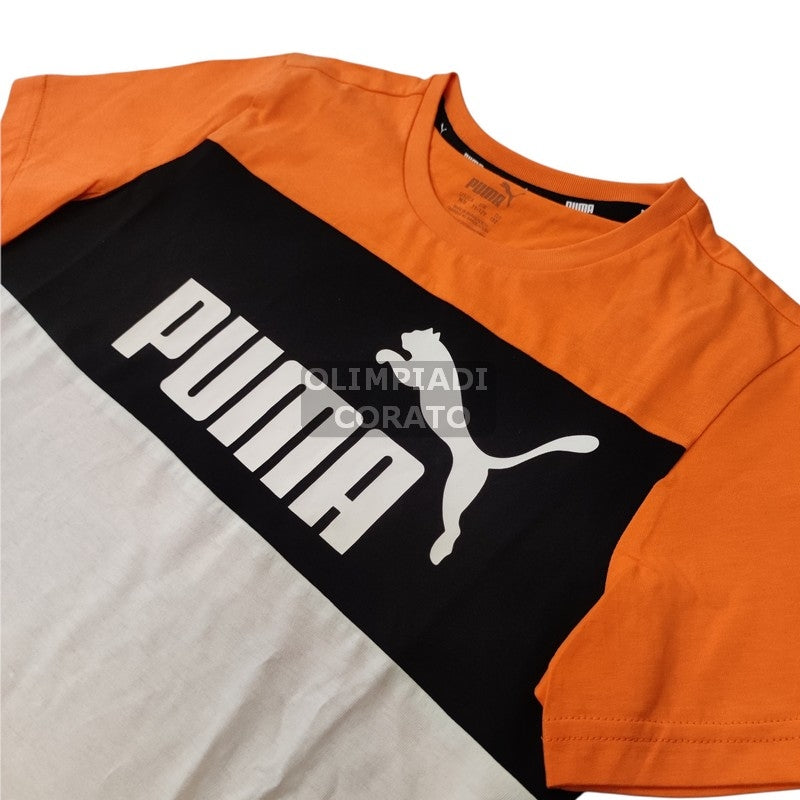 T SHIRT PUMA JR 846127-ARANCIONE