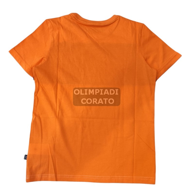 T SHIRT PUMA JR 846127-ARANCIONE