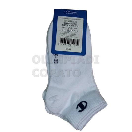 3 PAIA CALZINI CHAMPION BIANCHI