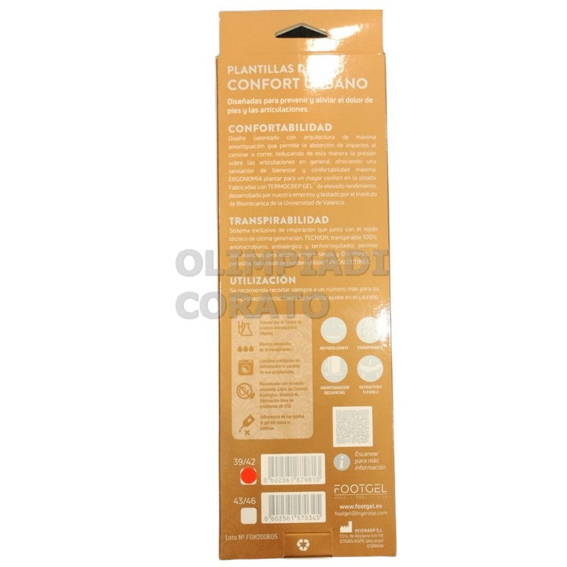 SOLETTA GEL PROF ARANCIA UOMO