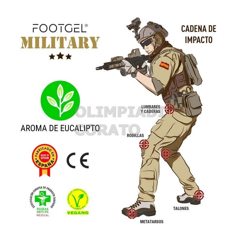 SOLETTA GEL PROF MILITARE EUCALIPTO