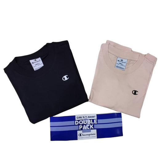 2 PACK T SHIRT ML GIRL CHAMPION