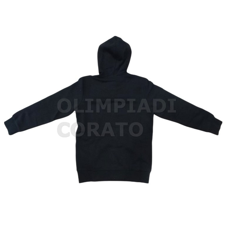 FELPA ZIP CAPPUCCIO JR CHAMPION NERO
