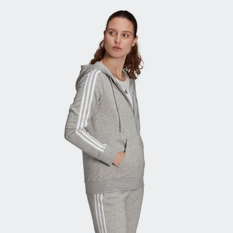 FELPA ZIP C/C 3-STRIPES ADIDAS W