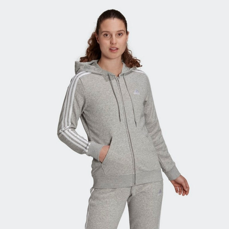FELPA ZIP C/C 3-STRIPES ADIDAS W