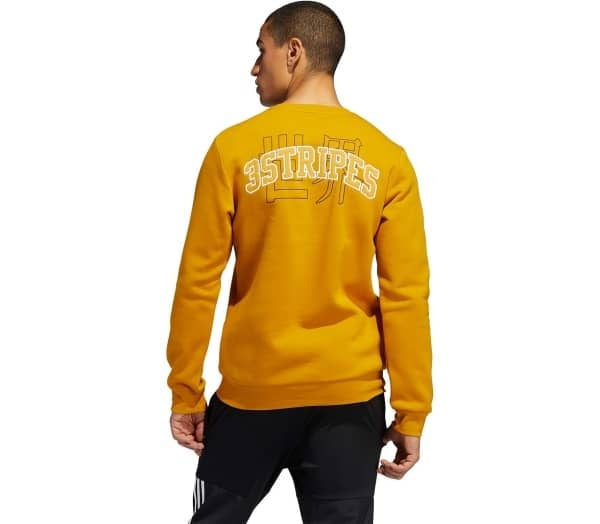 CREW MAN ADIDAS COL GE5524-GIALLO OCRA
