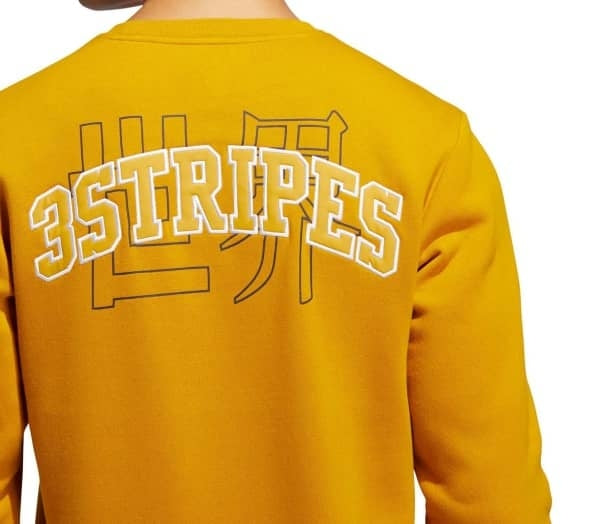 CREW MAN ADIDAS COL GE5524-GIALLO OCRA