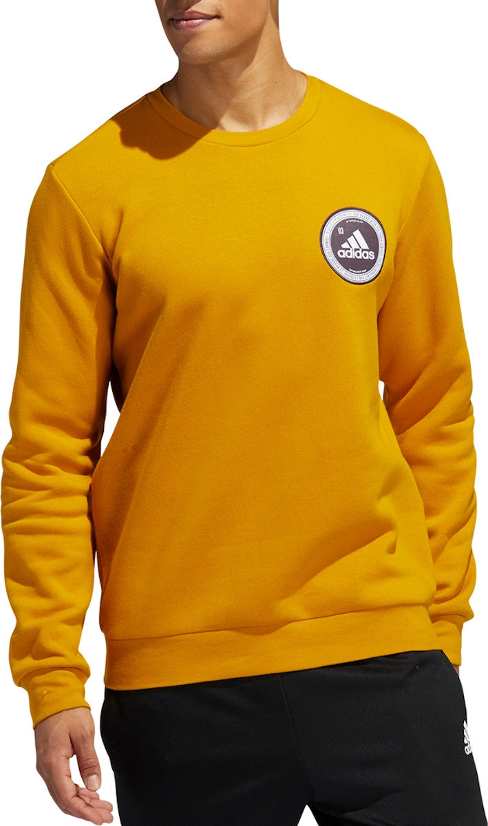 CREW MAN ADIDAS COL GE5524-GIALLO OCRA