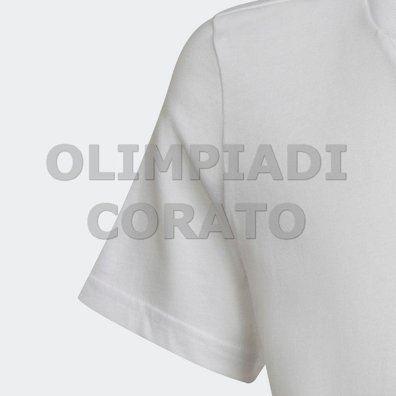 T SHIRT JR B LOGO ADIDAS BIANCO