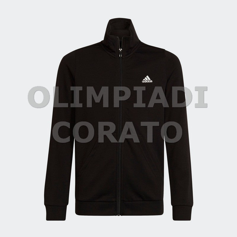 FELPA ZIP LOGO JR B ADIDAS NERO