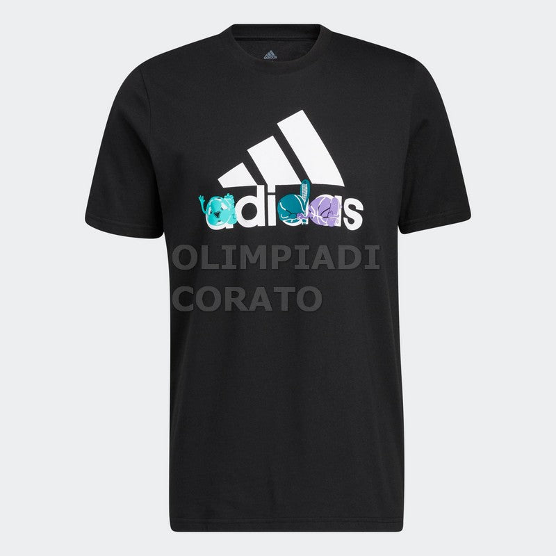 T SHIRT ADIDAS NERO