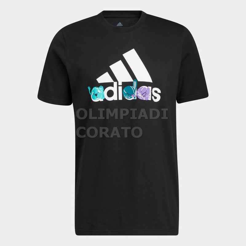 T SHIRT ADIDAS NERO