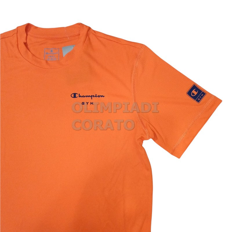 T SHIRT TESSUTO TECNICO CHAMPION ARANCIONE