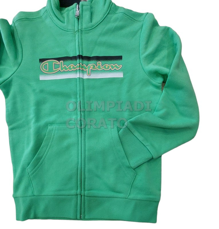 TUTA ZIP CHAMPION VERDE JR VERDE