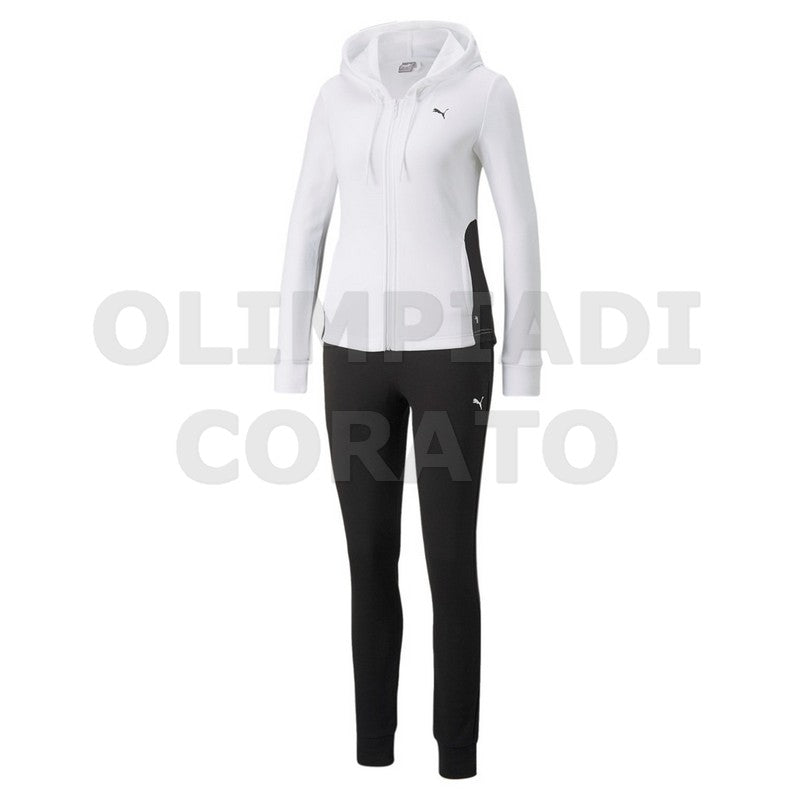 TUTA DONNA PUMA BIANCO NERO W