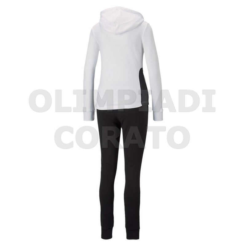TUTA DONNA PUMA BIANCO NERO W