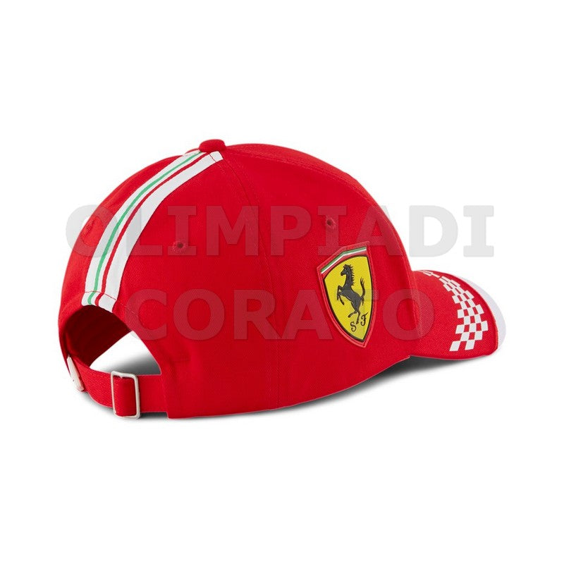CAPPELLO VISIERA FERRARI JR ROSSO