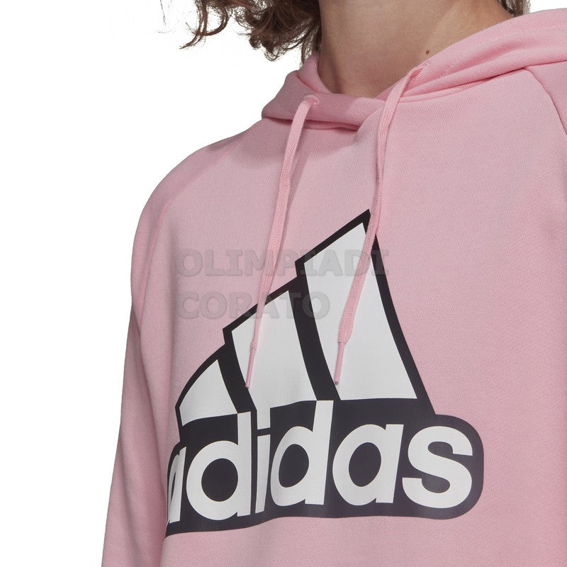 FELPA CAPPUCCIO W ADIDAS ROSA