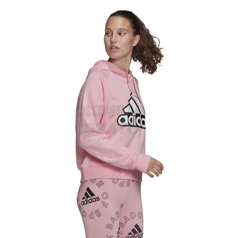 FELPA CAPPUCCIO W ADIDAS ROSA