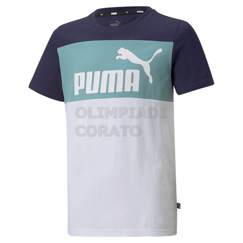 T SHIRT JR PUMA BLU